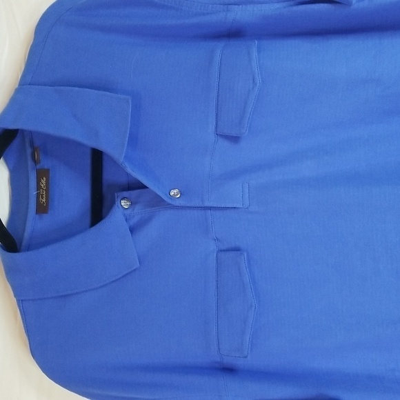 Tasso Elba Golf Polo Sailor Blue Size XLarge NWT - Picture 2 of 8